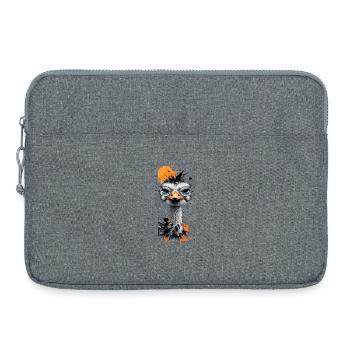 Funny Bouquet With Glasses Colorful Comic Bird With - Laptop bag 15" - heather grey - Front