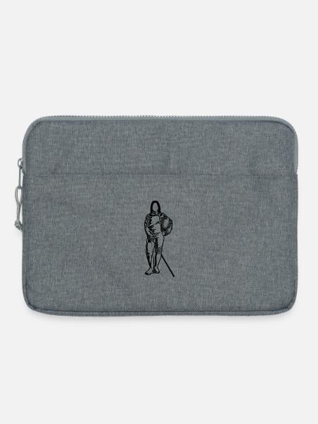 Fechterin - Laptoptasche 15" - Grau meliert