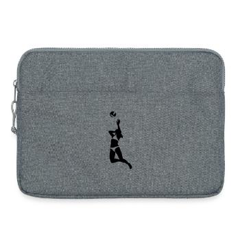 Volley-ball - Sacoche pour ordinateur portable 15 pouces - gris chiné - Devant