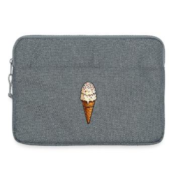 Double glace avec des vermicelles - Sacoche pour ordinateur portable 15 pouces - gris chiné - Devant