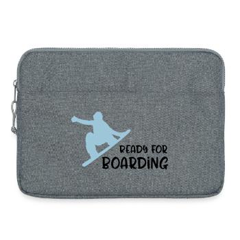 Snowboard - Laptoptasche 15" - Grau meliert - Vorne