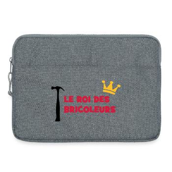 Le Roi des Bricoleurs - Sacoche pour ordinateur portable 15 pouces - gris chiné - Devant
