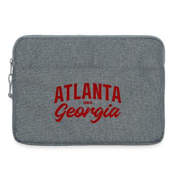 Écriture vintage d’Atlanta Georgia - Sacoche pour ordinateur portable 15 pouces - gris chiné - Devant