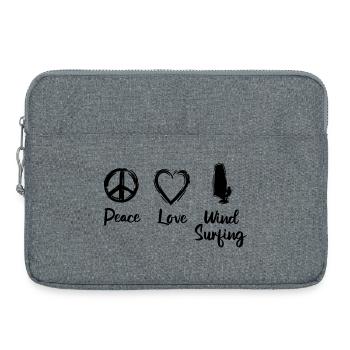 Motivation pour la planche à voile - Sacoche pour ordinateur portable 15 pouces - gris chiné - Devant