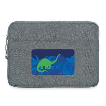 Jungle Dinos Longneck - bleu - Sacoche pour ordinateur portable 15 pouces - gris chiné - Devant