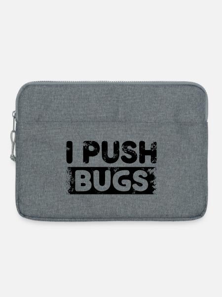 I Push Bugs - Laptoptasche 15" - Grau meliert