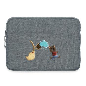 Der Zauberlehrling als Werwolf - Laptoptasche 15" - Grau meliert - Vorne