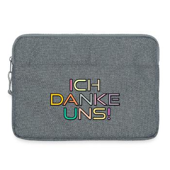 DANKSAGUNG ZUSAMMENHALT - DANKE UNS - Laptoptasche 15" - Grau meliert - Vorne