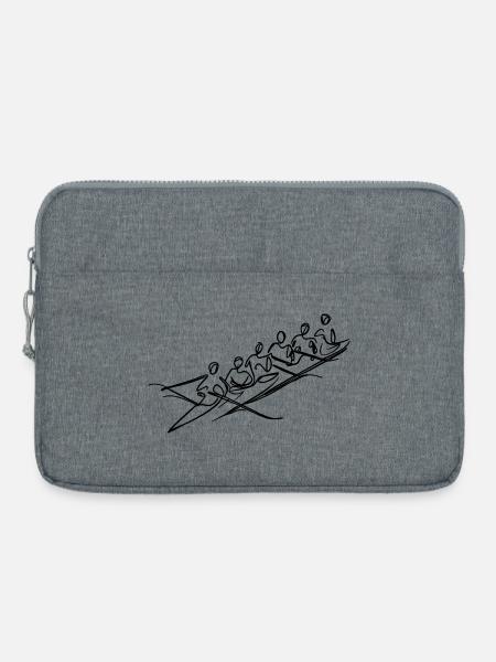 Rudermannschaft - Laptoptasche 15" - Grau meliert