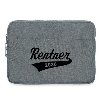 Rentner 2026 (Rente / Ruhestand / Black) - Laptoptasche 15" - Grau meliert - Vorne