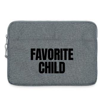 Enfant préféré - Sacoche pour ordinateur portable 15 pouces - gris chiné - Devant