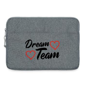 Équipe de rêve - Sacoche pour ordinateur portable 15 pouces - gris chiné - Devant