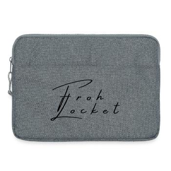 frohlocket - Wortschätze - vergessene Wörter - Laptoptasche 15" - Grau meliert - Vorne