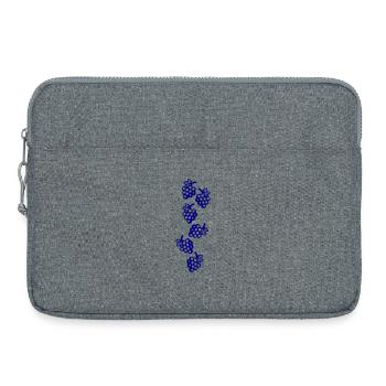 Symbole du raisin - Sacoche pour ordinateur portable 15 pouces - gris chiné - Devant