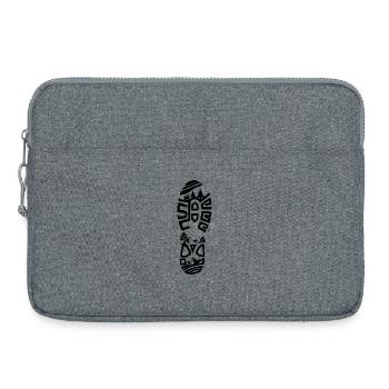 Hiking Boots Outdoor Adventure - Laptop bag 15" - heather grey - Front