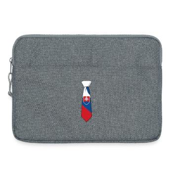 Slovakia Tie – Flaggendesign - Laptoptasche 15" - Grau meliert - Vorne