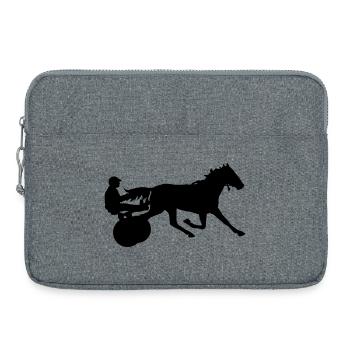 Horse racing - Laptop bag 15" - heather grey - Front