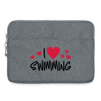 schwimmen - Laptoptasche 15" - Grau meliert - Vorne