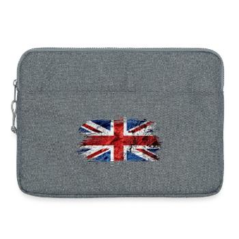 Great Britain Vintage Flag / Gift - Laptop bag 15" - heather grey - Front