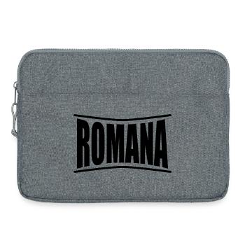 Romana t-shirt t-shirt idée cadeau - Sacoche pour ordinateur portable 15 pouces - gris chiné - Devant