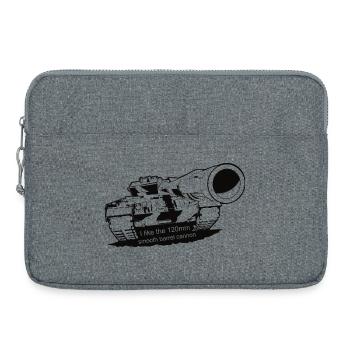 Leopard - Laptop bag 15" - heather grey - Front