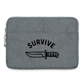 Survive - Couteau - Sacoche pour ordinateur portable 15 pouces - gris chiné - Devant