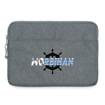 Morbihan  - Sacoche pour ordinateur portable 15 pouces - gris chiné - Devant