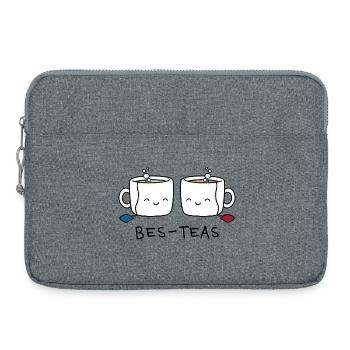 Bes-Teas – Lustiges Tee Wortspiel Design - Laptoptasche 15" - Grau meliert - Vorne