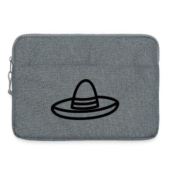 chapeau mexicain - Sacoche pour ordinateur portable 15 pouces - gris chiné - Devant
