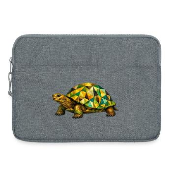 Tortue géométrique - Sacoche pour ordinateur portable 15 pouces - gris chiné - Devant