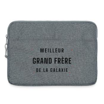 Meilleur Grand Frère Galaxie - Sacoche pour ordinateur portable 15 pouces - gris chiné - Devant