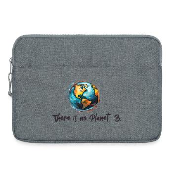 Climate protection No Planet B - Laptop bag 15" - heather grey - Front
