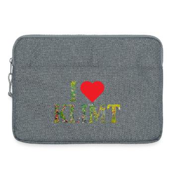 T-Shirt I love Klimt T-Shirt Geschenkidee - Laptoptasche 15" - Grau meliert - Vorne