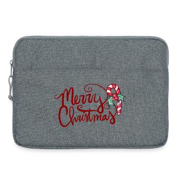 Scénario de joyeux Noël avec canne à sucre - Sacoche pour ordinateur portable 15 pouces - gris chiné - Devant