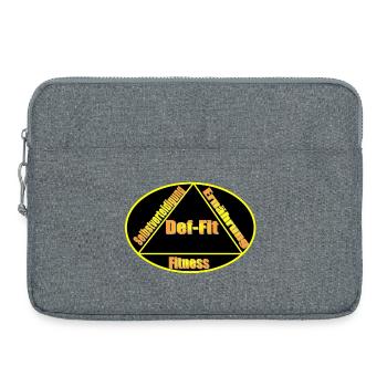Logo_Grafik - Sacoche pour ordinateur portable 15 pouces - gris chiné - Devant