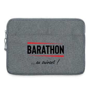 Barathon to the next one! Alcohol - Laptop bag 15" - heather grey - Front