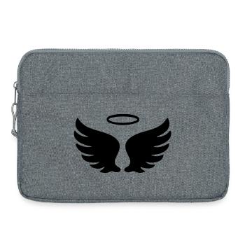 Wings Angel Symbol - Laptop bag 15" - heather grey - Front