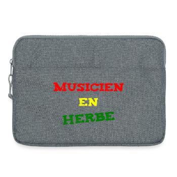 ANGEHENDER MUSIKER! (Reggae, Ska, Dub) - Laptoptasche 15" - Grau meliert - Vorne