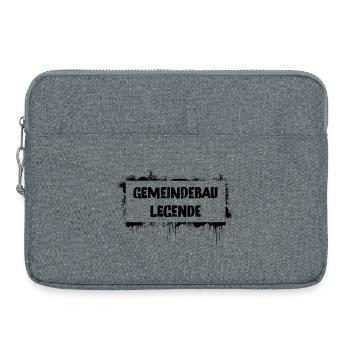 Gemeindebau-Legende – Wiener Kult Spruch - Laptoptasche 15" - Grau meliert - Vorne