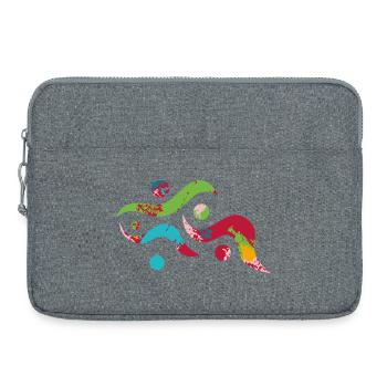 Yoga design_20 - Laptop bag 15" - heather grey - Front