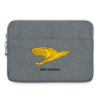 Gorch Fock - Voilier Albatros Marine - Sacoche pour ordinateur portable 15 pouces - gris chiné - Devant