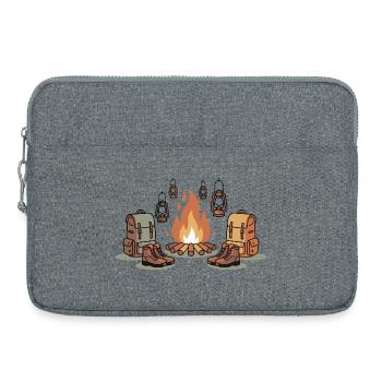 Campfire Night Gear - Laptop bag 15" - heather grey - Front