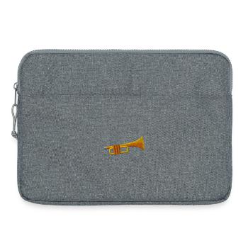 Trompette - Sacoche pour ordinateur portable 15 pouces - gris chiné - Devant