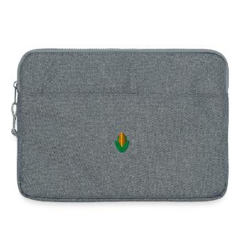 Maïs brodé - Sacoche pour ordinateur portable 15 pouces - gris chiné - Devant