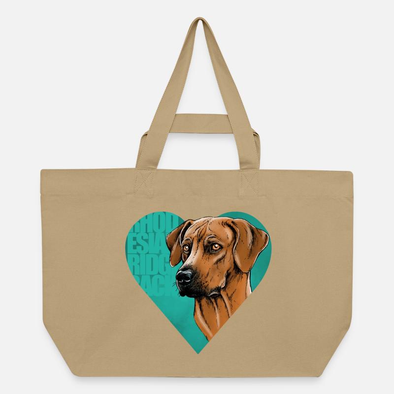 Rhodesian Ridgeback - Recycelte Shopping Bag von Stanley/Stella - Karamell 