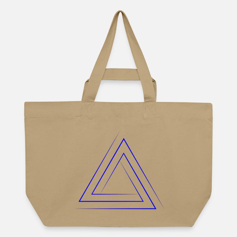 Geometric triangular nesting - Recycled Shopping Bag Stanley/Stella - latte