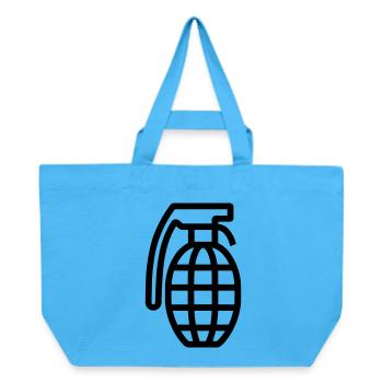 Grenada - Recycled Shopping Bag Stanley/Stella - aqua blue - Front