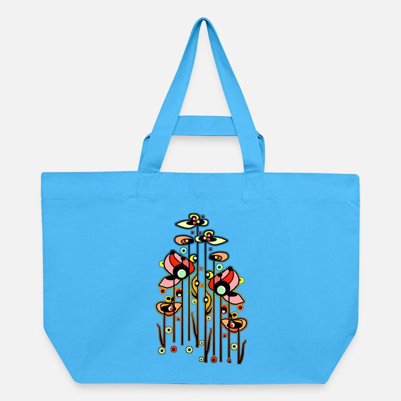 Fleur - Cabas recyclé Stanley/Stella - bleu aqua