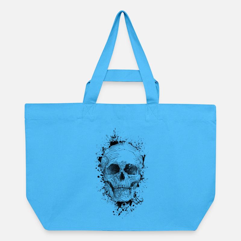 Crâne - Cabas recyclé Stanley/Stella - bleu aqua