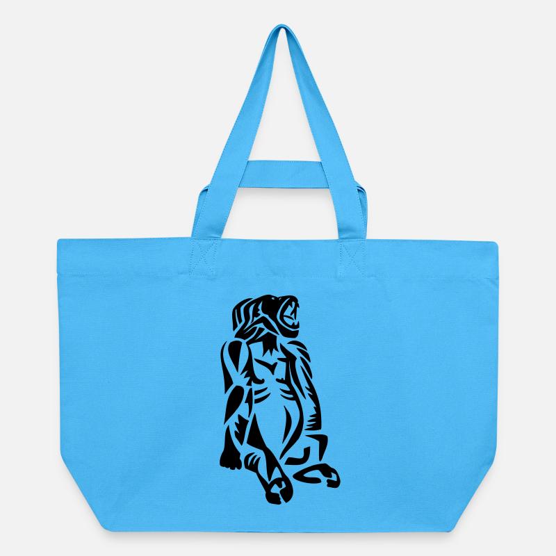Gorilla - Recycelte Shopping Bag von Stanley/Stella - Aquablau